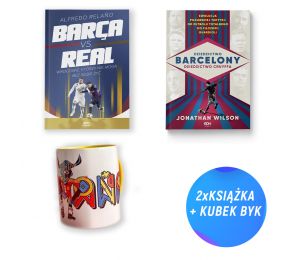 Pakiet SQN Originals: Barca vs. Real + Dziedzictwo Barcelony + kubek 330ml (2x książka + kubek)
