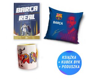Pakiet SQN Originals: Barca vs. Real + Poszewka na poduszkę + kubek 330ml (książka + poszewka + kubek)