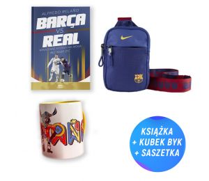 Pakiet SQN Originals: Barca vs. Real + Saszetka Nike + kubek 330ml (książka + saszetka + kubek)