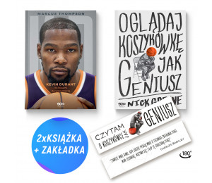 Pakiet: Kevin Durant. W pogoni za wielkością + Oglądaj koszykówkę jak geniusz (2x książka + zakładka)