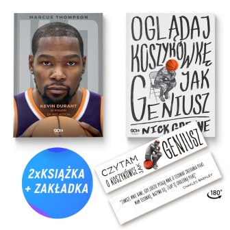 Pakiet: Kevin Durant. W pogoni za wielkością + Oglądaj koszykówkę jak geniusz (2x książka + zakładka)