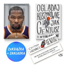 Pakiet: Kevin Durant. W pogoni za wielkością + Oglądaj koszykówkę jak geniusz (2x książka + zakładka)