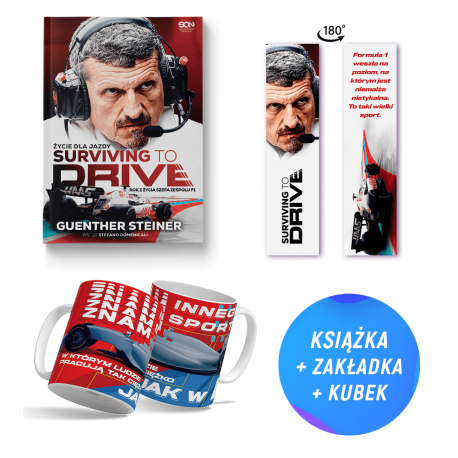 Pakiet: Surviving to Drive. Życie dla jazdy + Kubek F1 360ml (książka + kubek + zakładka gratis)
