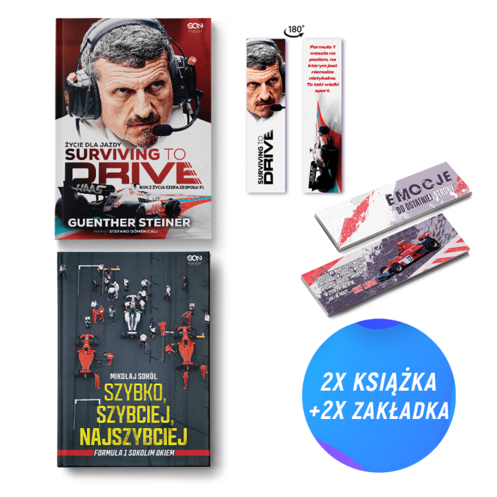Pakiet: Surviving to Drive. Życie dla jazdy + Szybko, szybciej, najszybciej (2x książka + 2x zakładka)