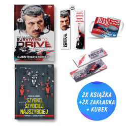 Pakiet: Surviving to Drive + Szybko, szybciej, najszybciej + kubek (2x książka + kubek + 2x zakładka)