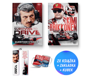 Pakiet: Surviving to Drive. Życie dla jazdy + Kimi Raikkonen + Kubek (2x książka + kubek + zakładka)