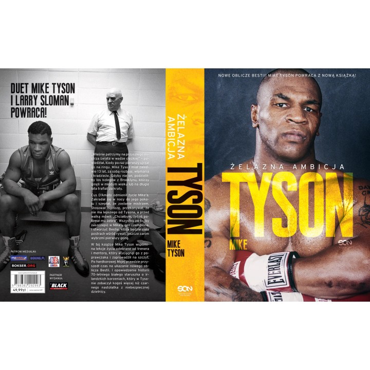 Okładka książki sportowej o boksie Tyson Żelazna ambicja w księgarni sportowej labotiga.pl