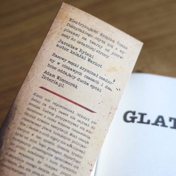 Okładka książki "Glatz" Tomasza Duszyńskiego na labotiga.pl