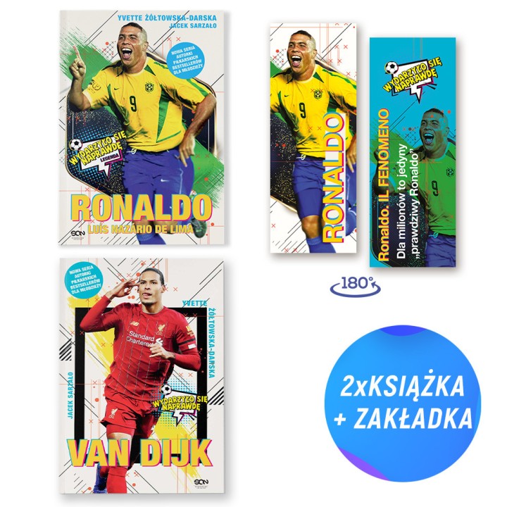 Pakiet: Ronaldo. Po prostu fenomen + Van Dijk (2x książka + zakładka gratis)