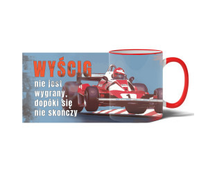 Kubek retro F1 inspirowany książką Niki Lauda