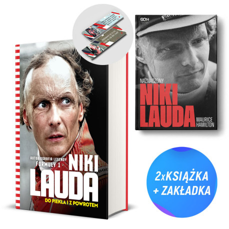 Niki Lauda. Do piekła i z powrotem + Niki Lauda. Naznaczony (2x książka + zakładka gratis)