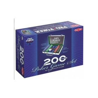 Pro Poker 200 żetonów w aluminiowej walizce