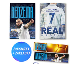  Pakiet: Karim Benzema. Królewska perfekcja + Real Madryt (2x książka + zakładka gratis)