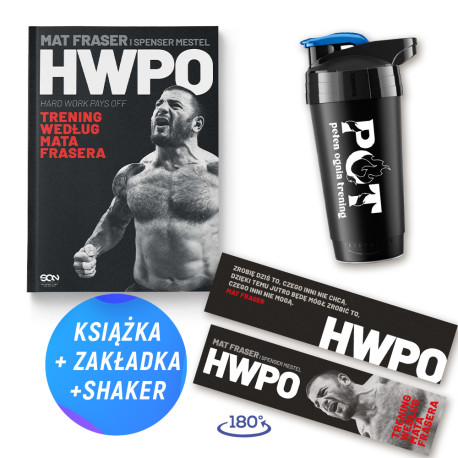 Pakiet: HWPO. Ciężka praca się opłaca + Shaker bidon 700ml (książka + shaker + zakładka gratis)