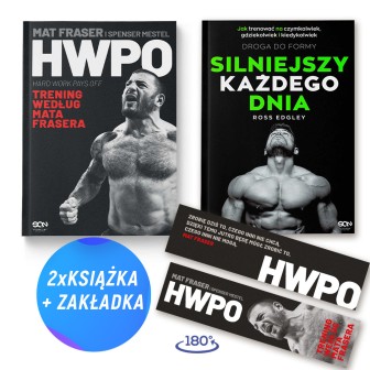 Pakiet: HWPO. Ciężka praca się opłaca + Silniejszy każdego dnia (2x książka + zakładka gratis)