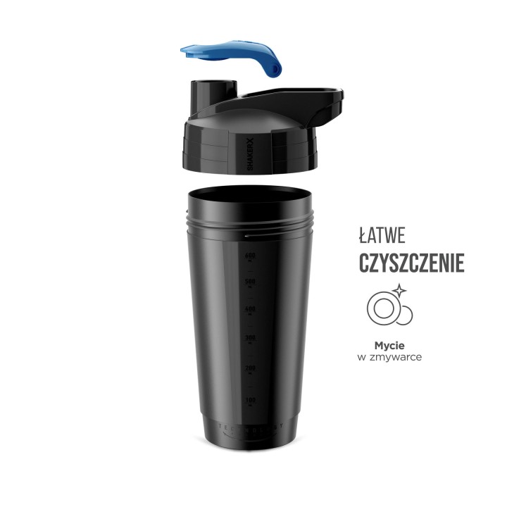 Shaker bidon (700 ml) premium certyfikat PZH POT Pełen Ognia Trening