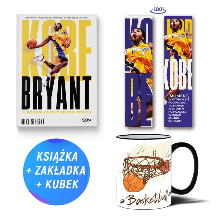 Pakiet: Kobe Bryant. W pogoni za nieśmiertelnością (książka + kubek koszykarski + zakładka gratis)