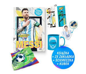 Pakiet: Messi. Mały chłopiec (książka + kubek + zakładka głowa + ściereczka + zakładka gratis)