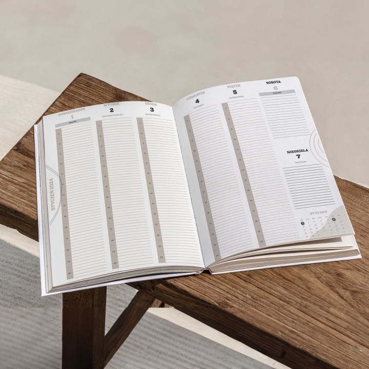 Planner Kalendarz fizjoterapeuty 2024 SQN Originals