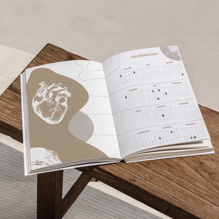 Planner Kalendarz fizjoterapeuty 2024 SQN Originals