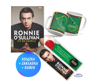 Pakiet: Ronnie O'Sullivan. Nie do zdarcia + Kubek snooker 360ml (książka + kubek + zakładka gratis)