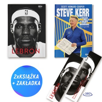  Pakiet: LeBron James. Biografia + Steve Kerr (2x książka + zakładka gratis)