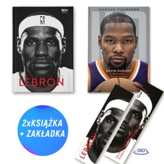 Pakiet: LeBron James. Biografia + Kevin Durant (2x książka + zakładka gratis)