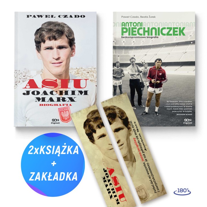 SQN Originals: Asiu. Joachim Marx. Biografia + Antoni Piechniczek (2x książka + zakładka gratis)