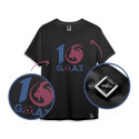 (Taniej do 1.12, Wysyłka ok. 18.12) Koszulka czarna GOAT legendarny LEO SQN Originals
