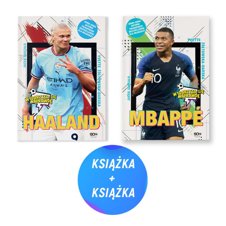  Pakiet: Haaland. Norweski terminator + Mbappe (2x książka)