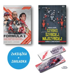  Formuła 1. Ilustrowana historia + Szybko, szybciej, najszybciej (2x książka + zakładka)