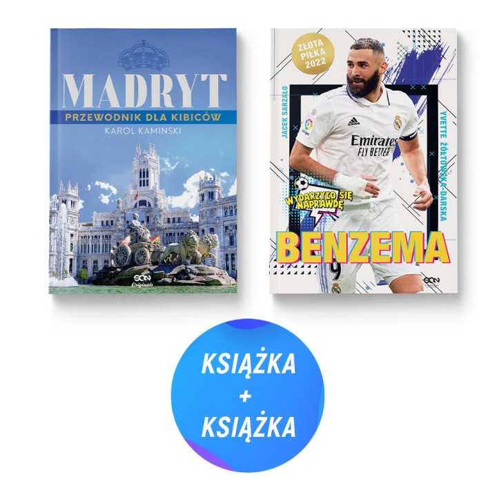 Pakiet SQN Originals: Madryt. Przewodnik dla kibiców + Benzema. Napastnik idealny (2x książka)