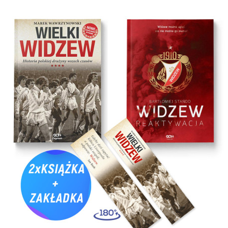 SQN Originals: Wielki Widzew. Historia polskiej drużyny wszech czasów + Widzew. Reaktywacja (MK) (2x książka + zakładka gratis)