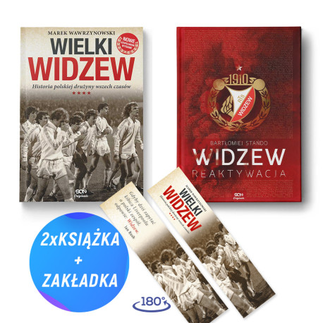 SQN Originals: Wielki Widzew. Historia polskiej drużyny wszech czasów + Widzew. Reaktywacja (TW) (2x książka + zakładka gratis)