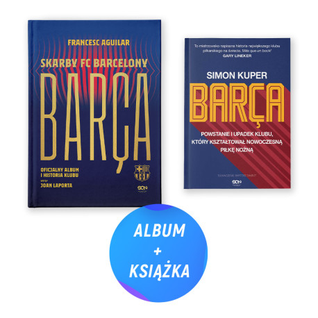  Barca. Skarby FC Barcelony. Oficjalny album i historia klubu + Barca. Powstanie i upadek klubu (2x książka)
