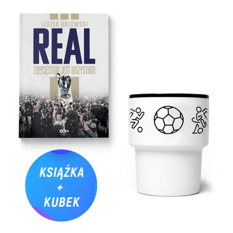  Pakiet: Real. Zwycięstwo jest wszystkim + Kubek z porcelany bez ucha (książka + kubek)