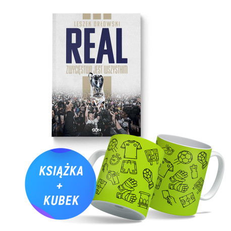  Pakiet: Real. Zwycięstwo jest wszystkim + Kubek neonowy 330ml żółty (książka + kubek)