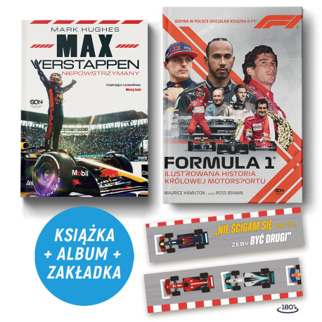 Max Verstappen. Niepowstrzymany + Formuła 1 (2x książka + zakładka gratis)