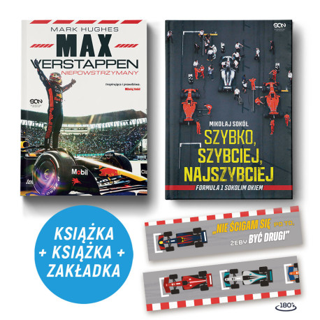 Max Verstappen. Niepowstrzymany + Szybko, szybciej, najszybciej (2x książka + zakładka gratis)