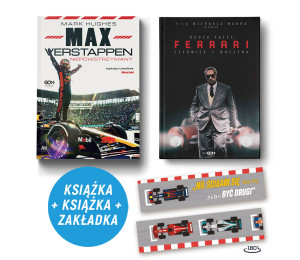 Pakiet: Max Verstappen. Niepowstrzymany + Ferrari. Człowiek i maszyna (2x książka + zakładka gratis)