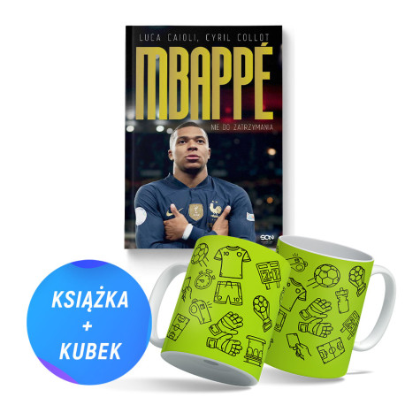 Pakiet: Kylian Mbappe. Nie do zatrzymania (książka + kubek neonowy 330ml żółty)