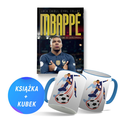 Pakiet: Kylian Mbappe. Nie do zatrzymania (książka + kubek rywalizacja piłkarze Erling Kylian)