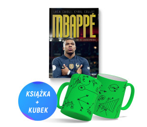 Pakiet: Kylian Mbappe. Nie do zatrzymania (książka + kubek piłkarski matematyczno-taktyczny)