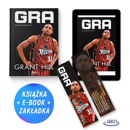 Pakiet: Grant Hill. Gra. Autobiografia (ksiażka + e-book + zakładka gratis)
