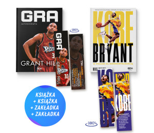 Pakiet: Grant Hill. Gra. Autobiografia + Kobe Bryant (2x książka + 2x zakładka gratis)