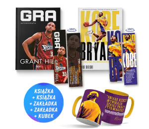 Pakiet: Grant Hill. Gra. Autobiografia + Kobe Bryant (2x książka + kubek + 2x zakładka gratis)