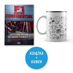 Pakiet: F1 Racing Confidential. Zakulisowe historie ze świata Formuły 1 (książka + kubek)