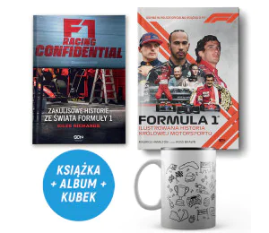  Pakiet: F1 Racing Confidential + Formuła 1. Ilustrowana historia królowej motorsportu (2x książka + kubek)