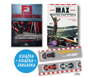 Pakiet: F1 Racing Confidential + Max Verstappen (2x książka + zakładka)