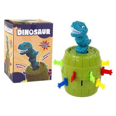 Dinozaur w beczce wyskakujący